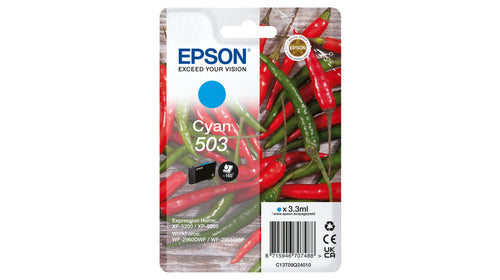 Epson 503 ink cartridge 1 pc(s) Original Standard Yield Blue Epson 503 ink cartridge 1 pc(s) Original Standard Yield Blue